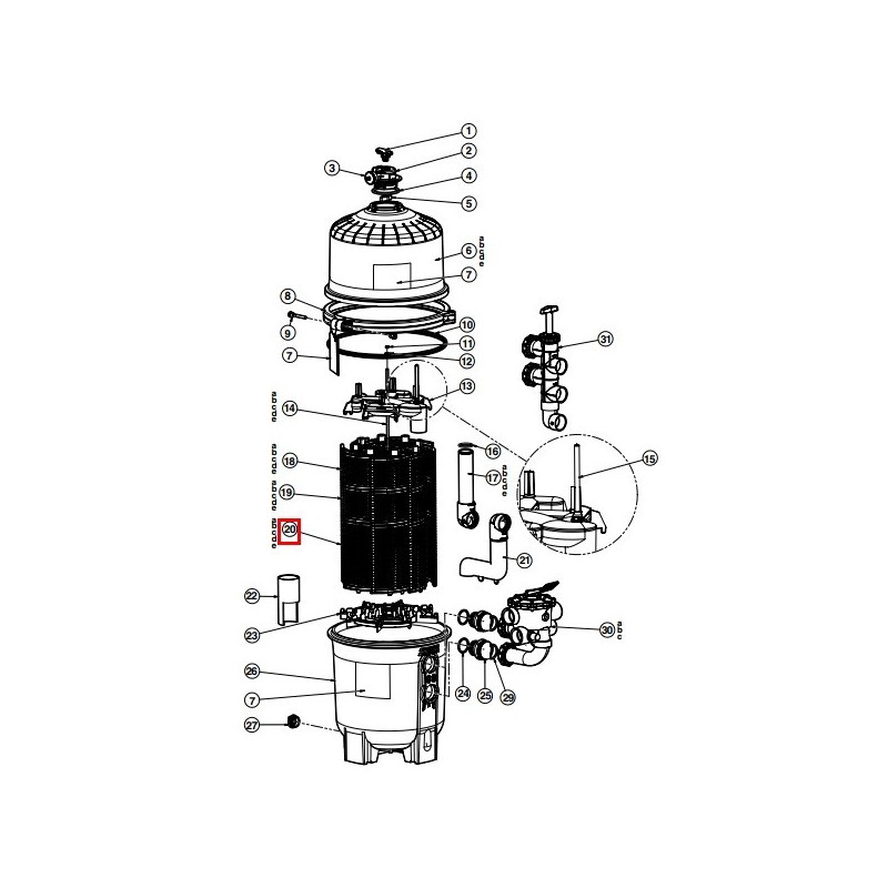 Фільтруючий елемент Hayward (DEX3600DS)