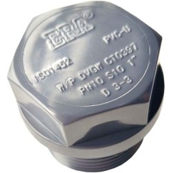 Заглушка ПВХ Era US01032 резьбовая, d1"