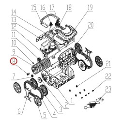 Шестерня роликова до пилососа Wybotics WY200