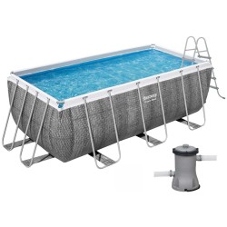 Каркасный бассейн Bestway 56722 (412х201х122 см) с картриджным фильтром и лестницей