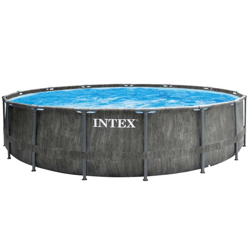 Каркасный бассейн Intex 26742 GREYWOOD (457х122 см) с картриджным фильтром, лестницей и тентом Каркасный бассейн Intex 26742 GREYWOOD (457х122 см) с картриджным фильтром, лестницей и тентом