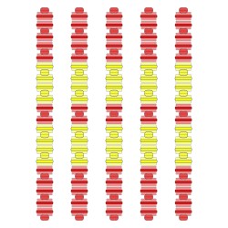 Розділювач доріжки Hayward Big Red/Yellow, AISI 316, 50 м