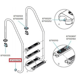 Заглушка гумова для сходів Flexinox (2 шт.)