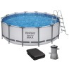 Каркасный бассейн Bestway 5612X (427х122 см) с картриджным фильтром, тентом и лестницей