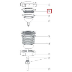 Прижимная гайка лампы для прожектора Aquaviva LED/UL-P50 Lights