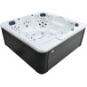 Гідромасажний басейн Aquajoy Borneo (230х230х96 см), Сріблясто-білий мармур