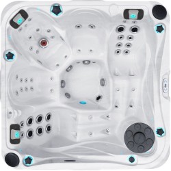 Гідромасажний басейн Passion Spas Delight (213х213х91 см), Сріблясто-білий