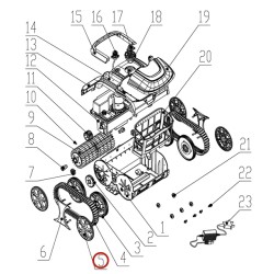 Ковпак колеса до пилососа Wybotics WY200