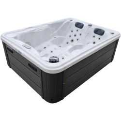 Гідромасажний басейн Aquajoy Bali (210х160х77 см), Сріблясто-білий мармур