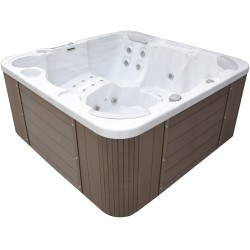 Гідромасажний басейн IQUE Corsica 2000-CFL (200х200х89 см) Brushed walnut