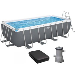 Каркасный бассейн Bestway 56670 (488х244х122 см) с картриджным фильтром, лестницей и тентом