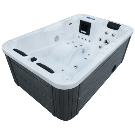 Гідромасажний басейн Aquajoy Alicante (205х130х70 см), Сріблясто-білий мармур