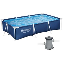Каркасный бассейн Bestway 56411 (300х201х66 см) с картриджным фильтром
