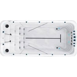 Плавальний SPA басейн Passion Spas Fitness 2 Deep (500x228x152 см), Сріблясто-білий