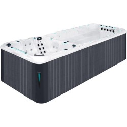 Плавальний SPA басейн Passion Spas Vitality (708x225x126 см), Сріблясто-білий