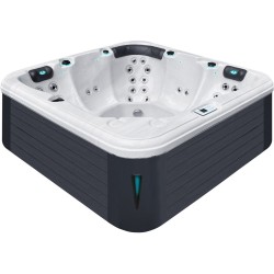 Гідромасажний басейн Passion Spas Relax (204х204х85 см), Сріблясто-білий