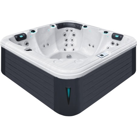 Гідромасажний басейн Passion Spas Relax (204х204х85 см), Сріблясто-білий