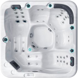 Гідромасажний басейн Passion Spas Relax (204х204х85 см), Сріблясто-білий