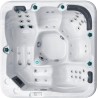 Гідромасажний басейн Passion Spas Relax (204х204х85 см), Сріблясто-білий