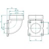 Фланцевое соединение Fitstar 7190351 для насоса Taifun-Compact, 2-1/2", для соленой воды