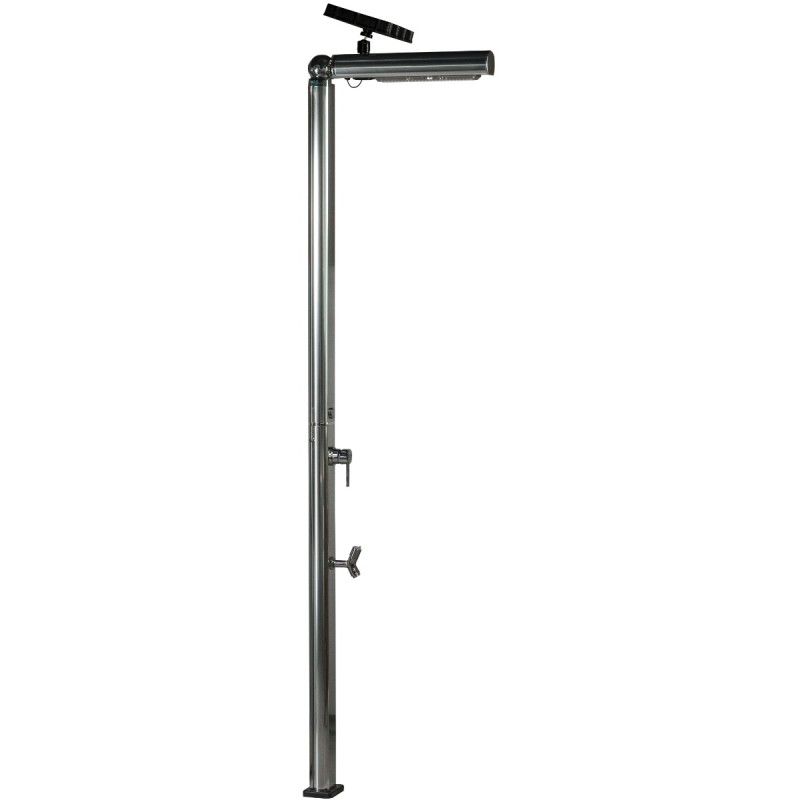 Душ вуличний Aquaviva Quick з LED підсвіткою та мийкою для ніг, алюміній Q825/9007-QL