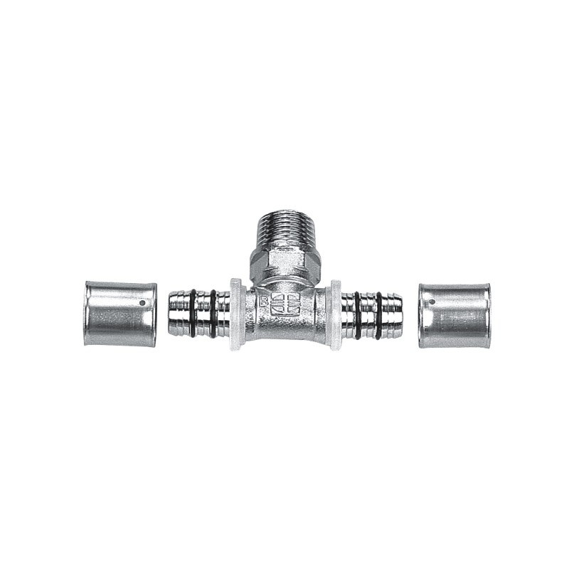 Тройник Rifeng с наружной резьбой D16*1/2"*16