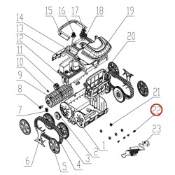 Переднє гальмівне колесо до пилососа Wybotics WY200