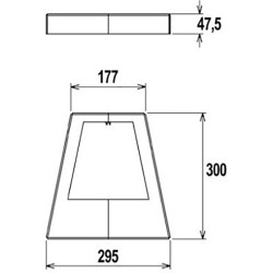 Накладка декоративна для водоспаду Flexinox Bali матова, AISI-316L
