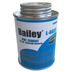 Клей для труб ПВХ Bailey L-6023 237 мл, прозорий
