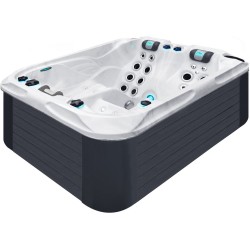 Гідромасажний басейн Passion Spas Soulmate (213х165х84 см), Сріблясто-білий