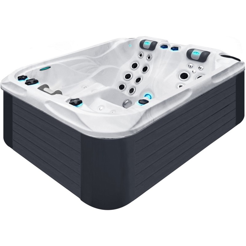 Гідромасажний басейн Passion Spas Soulmate (213х165х84 см), Сріблясто-білий