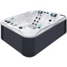 Гідромасажний басейн Passion Spas Soulmate (213х165х84 см), Сріблясто-білий