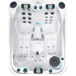 Гідромасажний басейн Passion Spas Soulmate (213х165х84 см), Сріблясто-білий