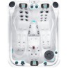 Гідромасажний басейн Passion Spas Soulmate (213х165х84 см), Сріблясто-білий