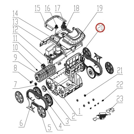 Кошик фільтра до пилососа Wybotics WY200