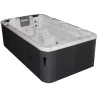 Плавальний SPA басейн Passion Spas Aquatic 1 Eco (400x228x126 см), Сріблясто-білий