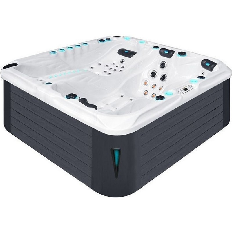 Гідромасажний басейн Passion Spas Euphoria Mighty Wave (230x230x91 см), Сріблясто-білий