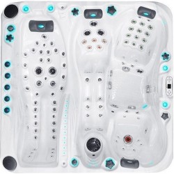 Гідромасажний басейн Passion Spas Euphoria Mighty Wave (230x230x91 см), Сріблясто-білий