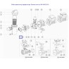 Гайка фіксатор префільтр Emaux насоса SD 89022102