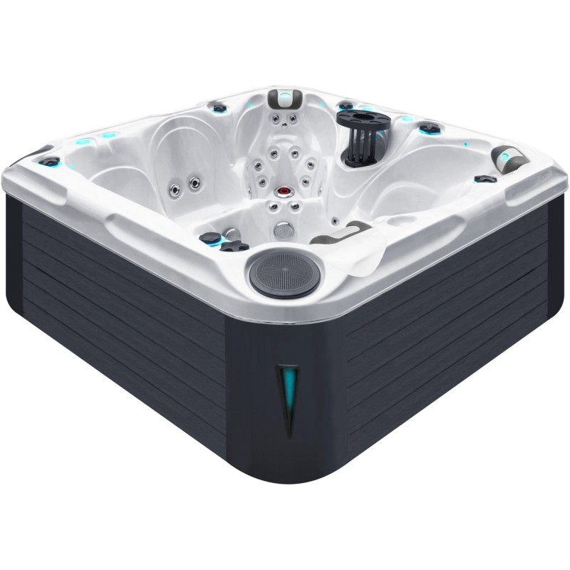 Гідромасажний басейн Passion Spas Solace (213х213х91 см), Сріблясто-білий