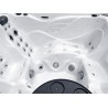 Гідромасажний басейн Passion Spas Solace (213х213х91 см), Сріблясто-білий