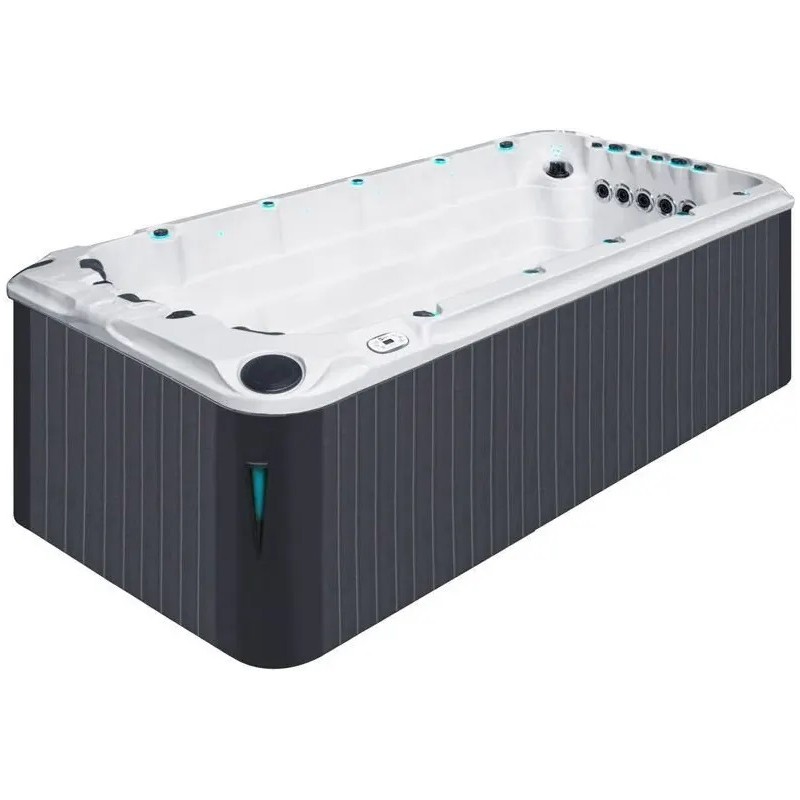 Плавальний SPA басейн Passion Spas Activity 2 Deep (549x226x152 см), Сріблясто-білий