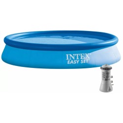 Надувний басейн Intex 28142 (396х84 см) з картриджним фільтром