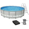 Каркасний басейн Intex 26756 Premium (610х132 см) з картриджним фільтром, драбиною, підкладкою і тентом
