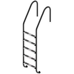 Сходи для басейну Flexinox Standard Nero (5 сходинок) Black, AISI-316L