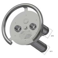 Передня частина та закладна до протитечії Aquaviva TWIN 2.5" AISI 304 (кругла)