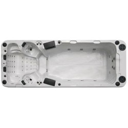 Плавальний SPA басейн Passion Spas Aquatic 5 (580x228x155 см), Сріблясто-білий