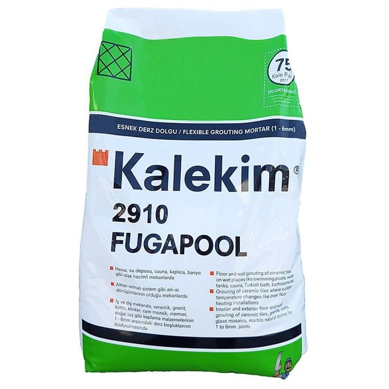 Вологостійка фуга для швів Kalekim Fugapool 2910 (5 кг) Басейн блакитний 