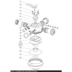 Ротор 1.5" Emaux для 4-позиционного клапана V350-V650 (1021003) (верхнее подключение)