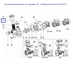 Резиновая прокладка под крышку Emaux SS / O-Ring for lid для SS 2011074
